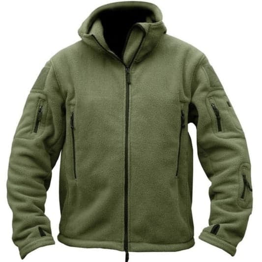 Custom Tactical Fleece Hoodie With Thumb-Holes And Pockets