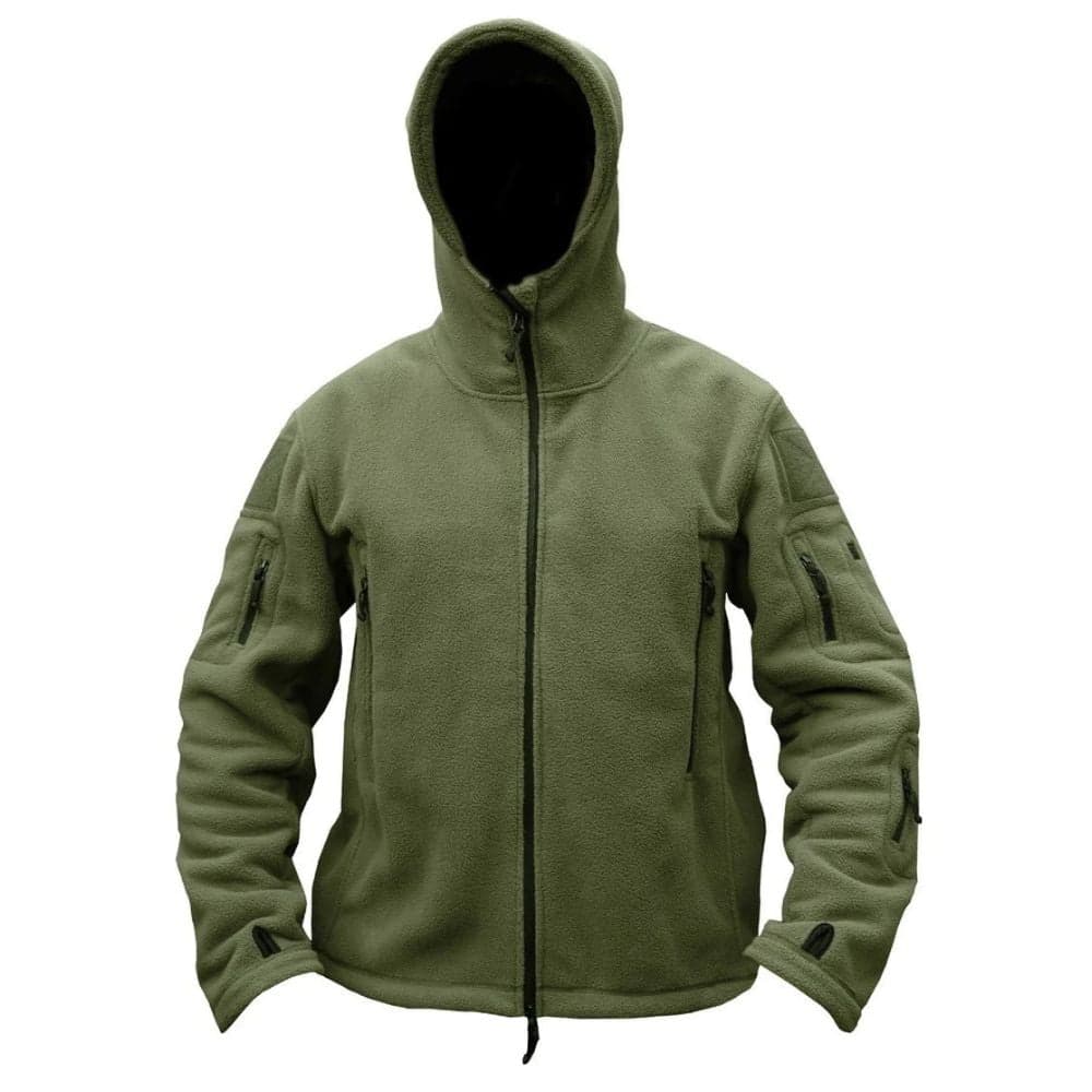 Custom Tactical Fleece Hoodie With Thumb-Holes And Pockets - Image 5