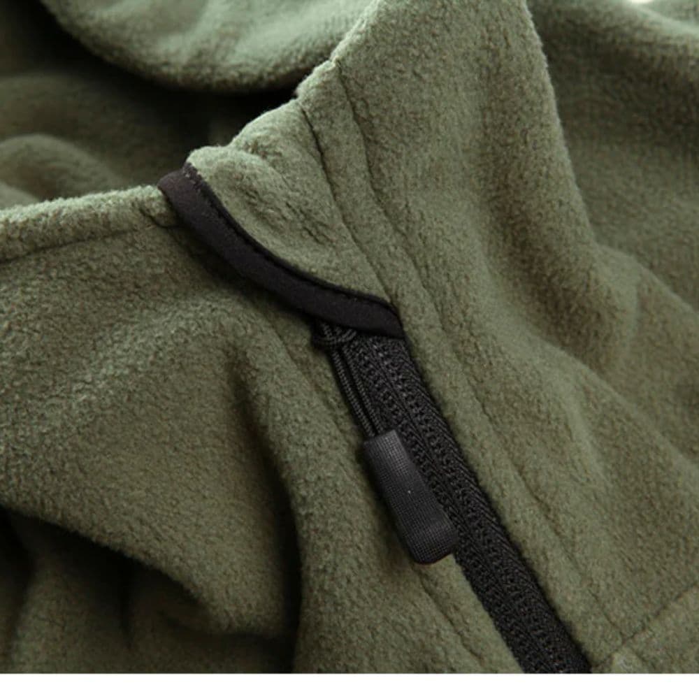 Custom Tactical Fleece Hoodie With Thumb-Holes And Pockets - Image 6