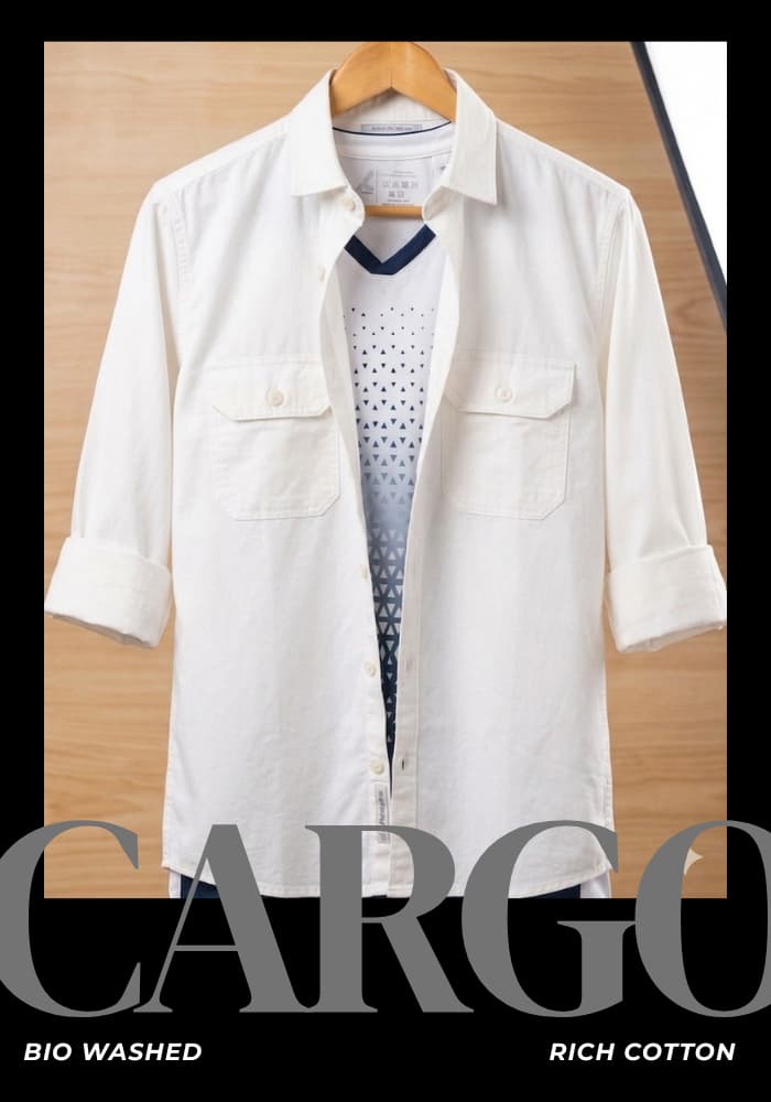 Double Pocket Cargo Shirts - Image 3