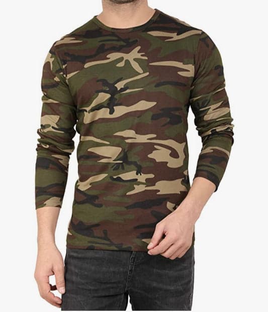 Long Sleeves Camo T-Shirt-Ssb