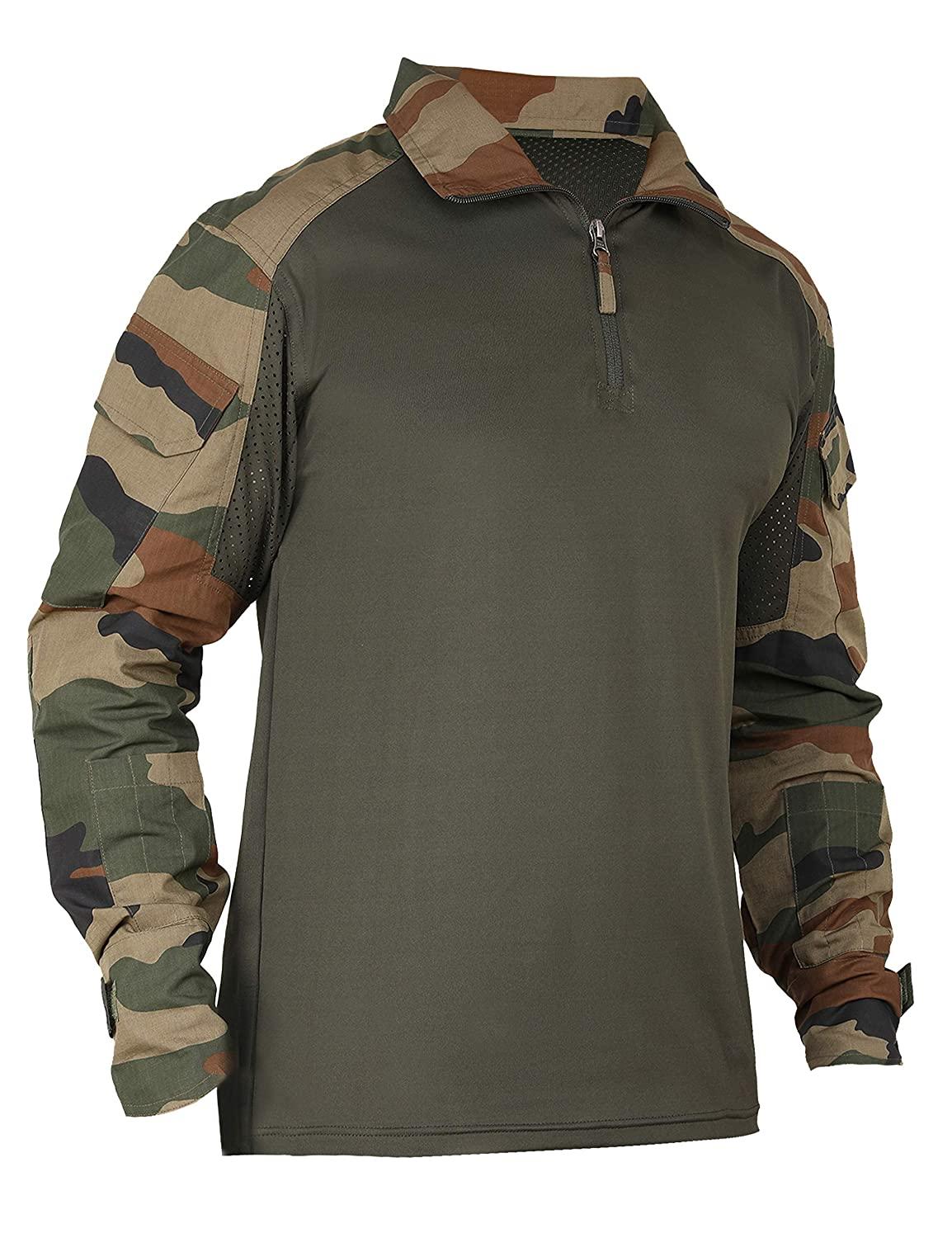 Tactical T Shirt Full Sleeves-Army Print - Image 4