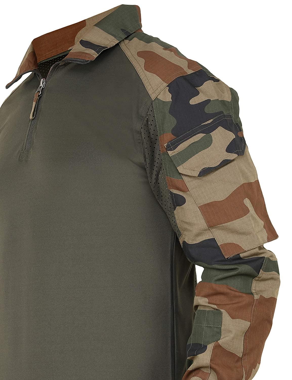 Tactical T Shirt Full Sleeves-Army Print - Image 3