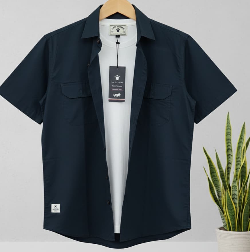Half Sleeves Double Pocket Shirts - Image 2