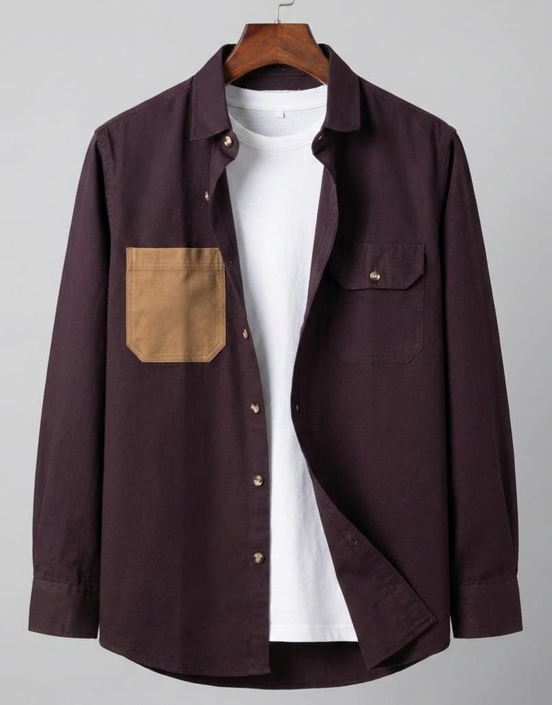 Cargo Shirts With Patch Pocket - Image 3