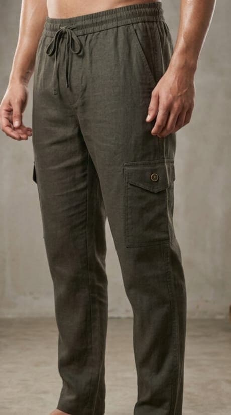 Linen Joggers - Image 3